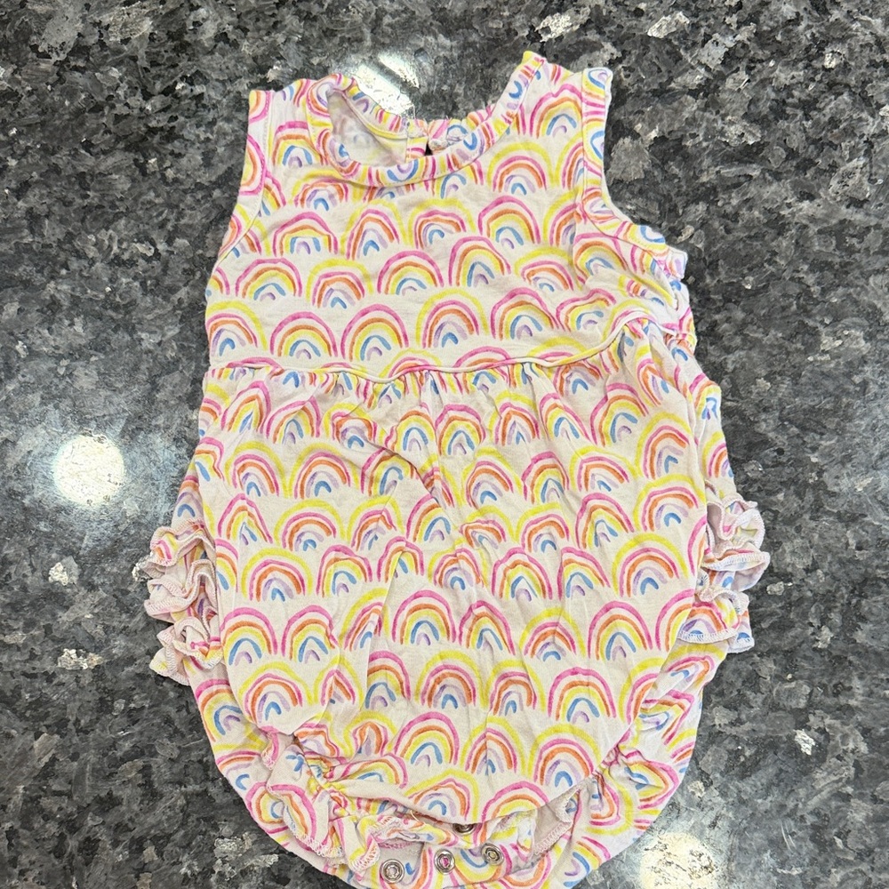 Rainbow Little Sleepies Bubble Romper